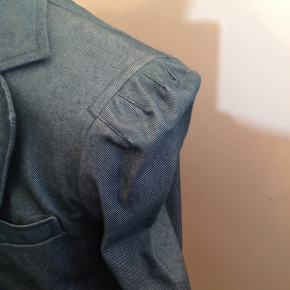 NWOT MARC JACOBS XS BLUE DENIM 2 PIECE PANTSUIT - Picture 4 of 6